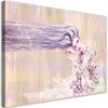 Leinwandbild frau mit langen haaren 120x80 cm Feeby beige Produktbild-Vorschau 1