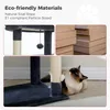 Purpurra Katzenbaum für große Katzen mit Metall Plüsch Produktbild-Vorschau 3