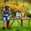 Mangeoire à oiseaux Relaxdays, en bois, à suspendre, style Voir les images du produit 3
