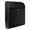 Design Briefkasten Stahl schwarz mit Zeitungsfach Produktbild-Vorschau 7