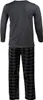 Schlafanzug Herren Lang Pyjama Baumwolle Zweiteiliges Set Produktbild-Vorschau 3
