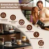 YASHE 4-IN-1 Edelstahl Milchaufschäumer, 10oz/300ml Produktbild-Vorschau 4