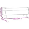 vidaXL Siedzisko ławki cappuccino-brąz 100x35x41 cm Podgląd zdjęcia produktu 7