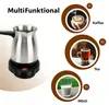 Elektrischer Kaffeekocher 600ml 600W Edelstahl Produktbild-Vorschau 3