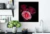 MuchoWow® Poster Ein Foto von rosa Rosen mit schwarzem Produktbild-Vorschau 4