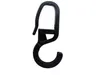 A black plastic hook on a white background. Anteprima dell’immagine prodotto