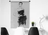 MuchoWow® Wandteppich Wandbehang Eine schwarz-weiße Produktbild-Vorschau 4