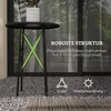 Outsunny Gartentisch. Runder Terrassentisch mit Produktbild-Vorschau 7
