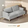 HOMCOM – sofa trzyosobowa z podłokietnikami, tapicerowana Podgląd zdjęcia produktu 3