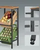 Regál na bedny s nápoji SONGMICS, 2 patra pro 2 bedny, s 1 Náhled obrázku produktu 3