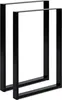 2X TISCHKUFEN | Gestell | (B40 x H42 cm, Schwarz) Schwarz, Produktbild-Vorschau 1