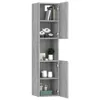 vidaXL Armoire de salle de bain Gris Sonoma 30x30x130 cm Voir les images du produit 5