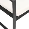 vidaXL 5dílný zahradní jídelní set s polštáři Black PP Náhled obrázku produktu 4
