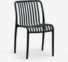 Stuhl draußen Garten modern schwarz weiß Polypropylen Sawas Produktbild-Vorschau 1