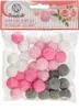 CREATIVO Plüsch POMPOM Kugeln ROSE GARDEN, 20mm, 335121024 Produktbild-Vorschau 3