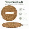 Tischset aus Naturbast Rund - Ø 26 cm Produktbild-Vorschau 4