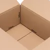 The interior of an open cardboard box, showing its dimensions. Produktbild-Vorschau