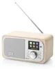 A wooden internet radio with a screen and controls. Náhled obrázku produktu