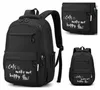 Schulrucksack Jungen Mädchen Schwarz - Wasserdicht Produktbild-Vorschau 7