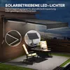 Outsunny Klemmmarkise mit Handkurbel Solar-Lichte Produktbild-Vorschau 4