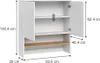 Waschmaschinenschrank Vicco Viktor Weiß/Artisan 93.6 x Produktbild-Vorschau 2