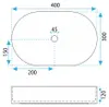 Lavabo Da Appoggio Rea Vanda 40 Mini Bianco Anteprima dell’immagine prodotto 7