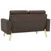 dkd-home-decor 2-Sitzer-Sofa Stoff Braun 130 x 76 x 82,5 cm Produktbild-Vorschau 5