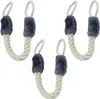 Lot de 3 cordons de porte Relaxdays, butoirs de porte à Voir les images du produit 1