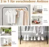 COSTWAY Kleiderständer mit Kleiderstange und Ablagefach, Produktbild-Vorschau 3