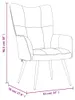 vidaXL Fauteuil relax avec pouf brun velours Voir les images du produit 7