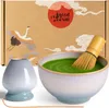 Matcha Set "Moya" mit Schale, Besen & Besenhalter – ideales Produktbild-Vorschau 1