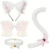 4 Teile/satz Katze Kostüm Cosplay Zubehör Set Plüsch Produktbild-Vorschau 2