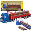 Ciężarówka do transportu drewna Metal Huina 1:50 Czerwony Podgląd zdjęcia produktu 1