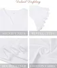 ASKSA Femme Manches 3/4 Chemise Élégante Col V Mousseline Voir les images du produit 4