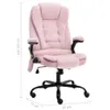 masážne kancelárske kreslo vidaXL Pink Velvet Náhľad obrázku produktu 6