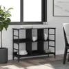 vidaXL Príborník čierny 102x32x73,5 cm materiál na báze Náhľad obrázku produktu 1