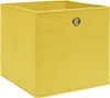 vidaXL Úložné boxy 10 ks. Netkané 28x28x28 cm Žluté Náhled obrázku produktu 1