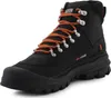 A single black winter boot with orange laces is shown against a white background. Produktbild-Vorschau