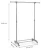 Rollgarderobe SALA Garderobenwagen Kleiderständer Produktbild-Vorschau 3