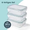 GOURMETmaxx Glazen luchtdichte containers met kliksluiting Productafbeelding-voorbeeld 6
