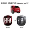 Fiat 3D Aufkleber Ersatz Logo Schwarz für Grande Punto Produktbild-Vorschau 5