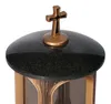 Grablaterne mit Kreuz Granit Schwedisch Black - Grablampe Produktbild-Vorschau 2