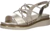 Tamaris  Damenschuhe Sandalen Flach Gold Freizeit, Produktbild-Vorschau 1