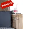 Strandkorb-Set - bene living - Königssee Teak - PE grau- Produktbild-Vorschau 14
