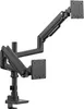 Wiltec Zweifach Monitorhalterung mit VESA-Platte für flache Produktbild-Vorschau 3