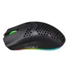 A black gaming mouse with RGB lighting is shown against a white background. Podgląd zdjęcia produktu