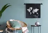 MuchoWow® Wandteppich Wandbehang Weltkarte - Sternenhimmel Produktbild-Vorschau 4