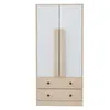 Flieks Armoire penderie avec 2 tiroirs et 2 portes, armoire Voir les images du produit 8