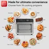 A multi-function oven is shown surrounded by plates of food, illustrating its various cooking programs. Náhľad obrázku produktu