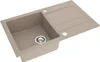 Granitspüle - Spülbecken - Küchenspüle - Beige - 78 x 47 cm Produktbild-Vorschau 2